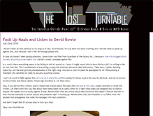 Tablet Screenshot of lostturntable.com